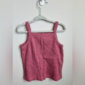 Kate Quinn Pink Ribbed Tank Top
